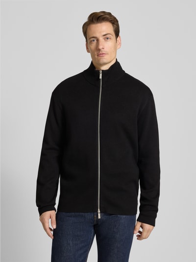 SELECTED HOMME Relaxed Fit Strickjacke aus Viskose-Mix Modell 'TELLER' Black 4