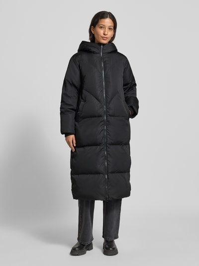 YAS Daunenmantel mit Zweiwege-Reißverschluss Modell 'IRIMA' Black 4