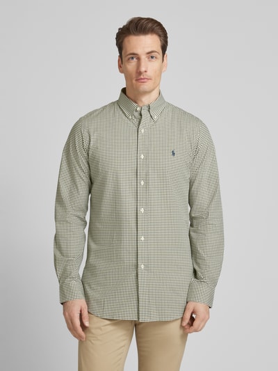 Polo Ralph Lauren Custom Fit Freizeithemd mit Button-Down-Kragen Khaki 4