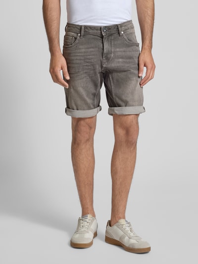 Tom Tailor Regular fit bermuda met 5-pocketmodel Middengrijs - 4