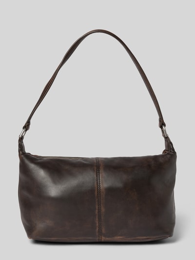 LIEBESKIND BERLIN Schoudertas met ritssluiting, model 'Andrea' Donkerbruin - 4