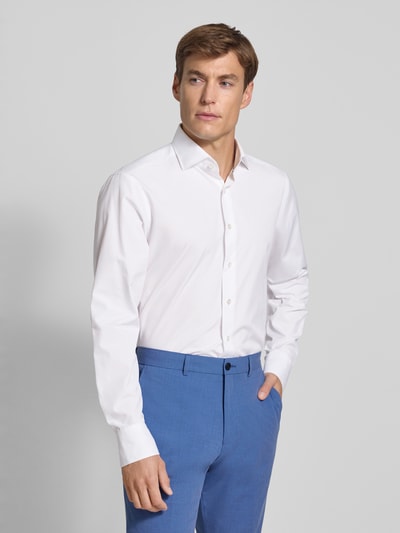 Carl Gross Regular Fit Business-Hemd mit Knopfleiste Modell 'Enno' Offwhite 4