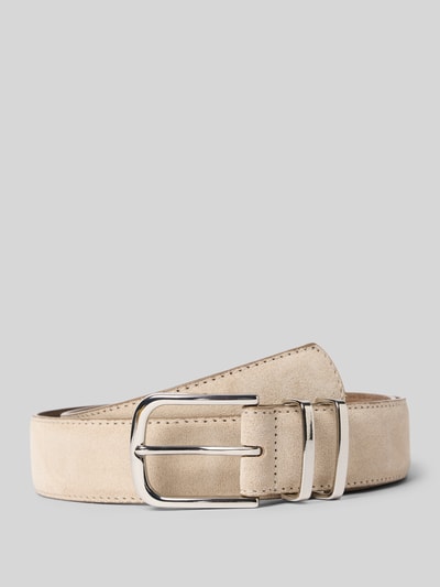 Tom Tailor Pasek z zamszu Beżowy 1