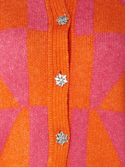 Mango Cardigan mit Woll-Anteil  Pink 3