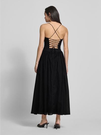 Bardot Abendkleid mit Spaghettiträgern Modell 'ESTIE' Black 5