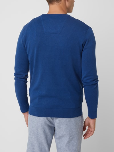 Tom Tailor Pullover aus Baumwolle Blau Melange 5