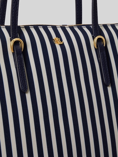 Lauren Ralph Lauren Shopper mir Logo-Applikation Dunkelblau 6