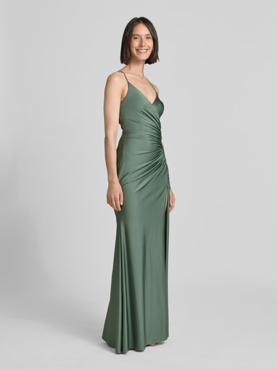 Mascara Abendkleid mit Raffungen Schilf 1