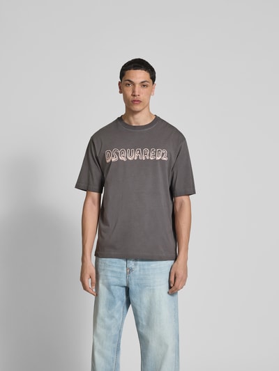 Dsquared2 T-Shirt mit Label-Print Mittelgrau 4
