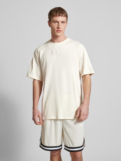 KARL KANI T-Shirt mit Label-Stitching Offwhite 4