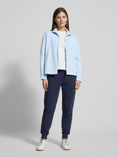 Christian Berg Woman Sweatjacke mit Leistentaschen Bleu 1