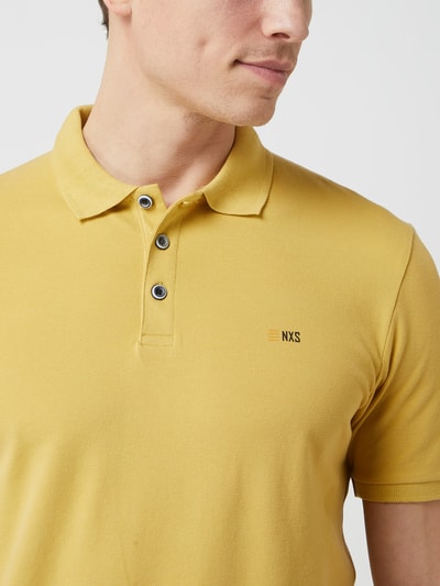 NO EXCESS Poloshirt aus Piqué  Gelb 3