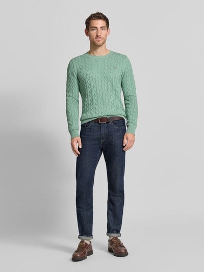 GANT Regular Fit Pullover aus reiner Baumwolle  Mint 1