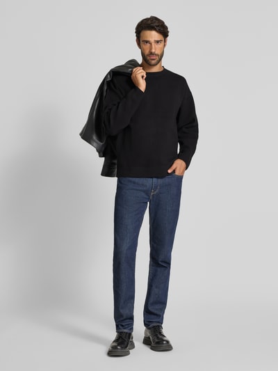 Jack & Jones Premium Strickpullover mit Rundhalsausschnitt Modell 'BRADFORT' Black 1