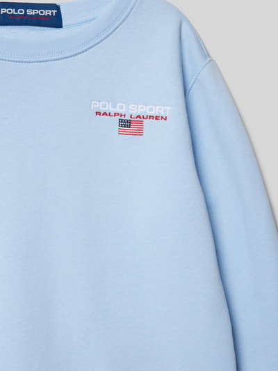 Polo Sport Sweatshirt mit Label-Stitching Bleu 2