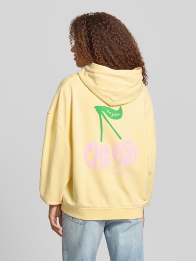 OH APRIL Oversized hoodie met kangoeroezak Lichtgeel - 4