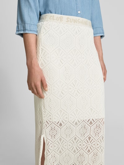 Smith and Soul Maxirock mit elastischem Logo-Bund Offwhite 3