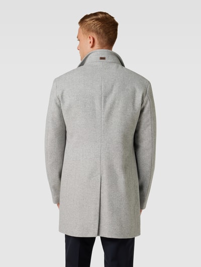 JOOP! Collection Lange jas met opstaande kraag, model 'Maico' Lichtgrijs - 5