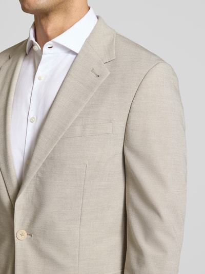 MCNEAL Slim Fit 2-Knopf-Sakko mit Viskose-Anteil Beige 3