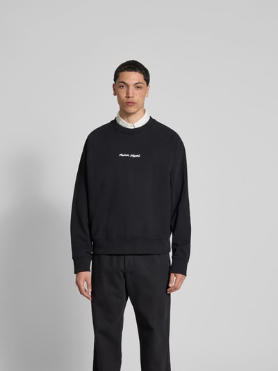 MAISON KITSUNÉ Sweatshirt aus reiner Baumwolle Black 4