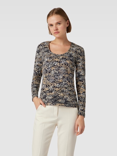 Esprit Shirt met lange mouwen met boothals Zwart - 4