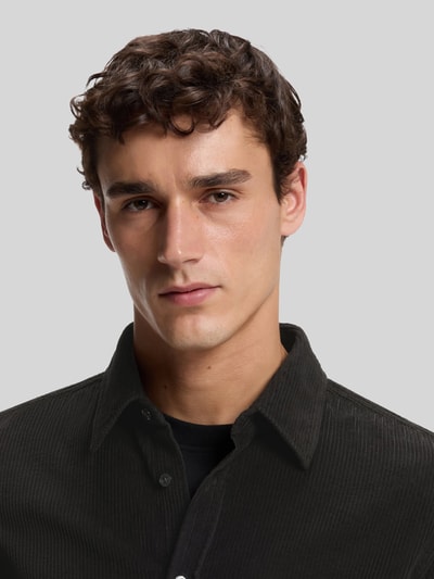 BOSS Orange Regular fit vrijetijdsoverhemd van puur katoen model 'Relegant' Zwart - 3