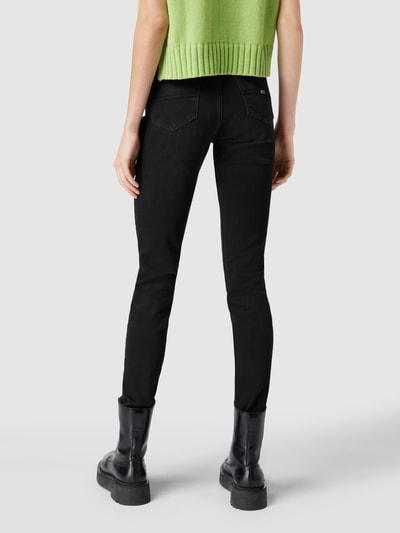 Tommy Jeans Skinny Fit Jeans mit Label-Detail Modell 'NORA' Black 5