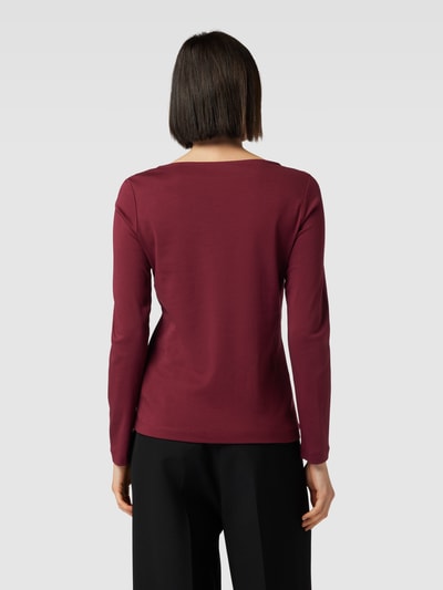 Christian Berg Woman Longsleeve mit U-Boot-Ausschnitt Bordeaux 5