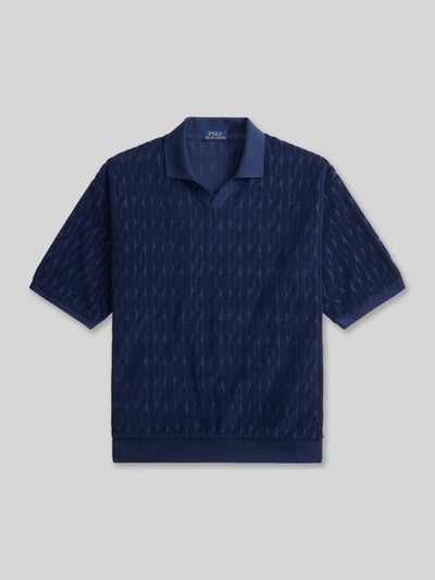 Polo Ralph Lauren Relaxed Fit Poloshirt aus reiner Baumwolle in Strick-Optik Marine 2