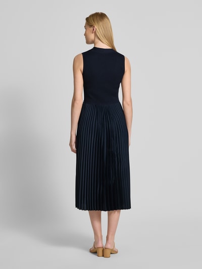 BOSS Midikleid mit Plisseefalten Modell 'Farara' Marine 5