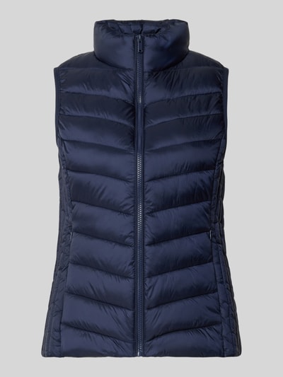 Jake*s Casual Regular Fit Weste mit Stehkragen Dunkelblau 1