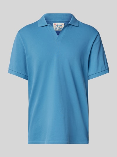 MC2 Saint Barth Regular fit poloshirt met V-hals, model 'CHARLES' Blauw - 2