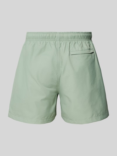 MCNEAL Relaxed Fit Badeshorts mit Logo-Stitching Metallic Gruen 3