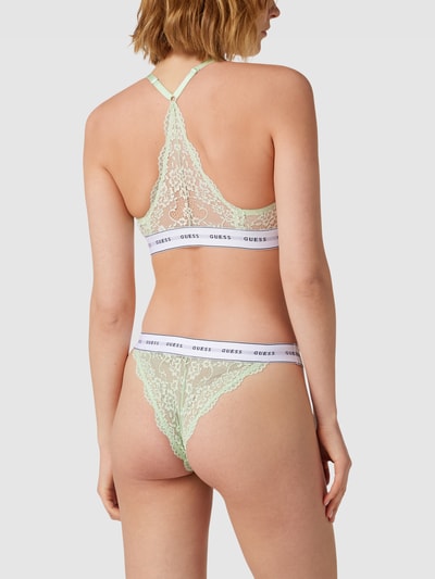 Guess Triangelbeha met kant, model 'BELLE TRIANGLE' Mintgroen - 4