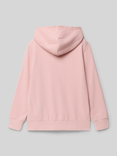 Produktfoto, Regular Fit Hoodie mit Logo-Print von CHAMPION, rosa Baumwoll-Mix, Kapuze, Känguru-Tasche, elastische Abschlüsse, Rückansicht