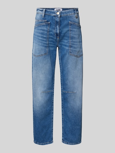 CAMBIO Barrel Fit Jeans mit aufgesetzten Taschen Modell 'OCEAN' Jeansblau 2