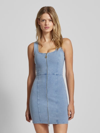 Hugo Blue Minikleid in Denim-Optik Modell 'Nelipa' Jeansblau 4