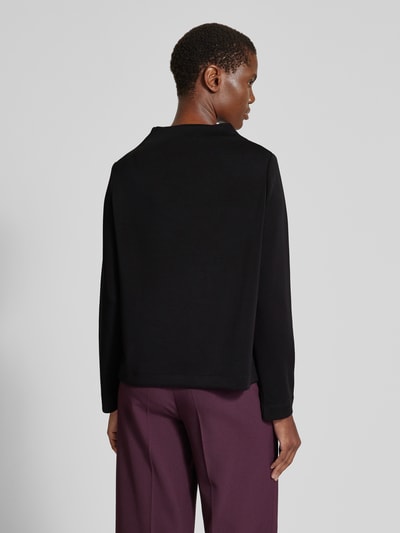 s.Oliver BLACK LABEL Sweatshirt met watervalhals Zwart - 5