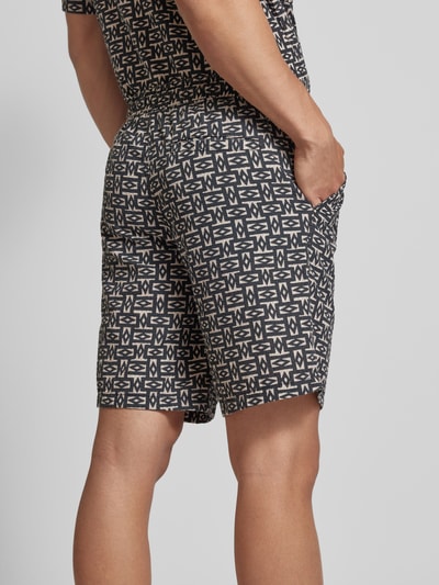 Jack & Jones Regular Fit Shorts mit Allover-Print Modell 'JAIDEN' Black 3