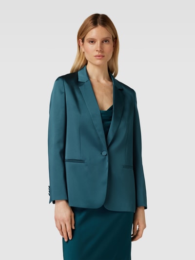 Jake*s Cocktail Blazer mit Knopfverschluss Dunkelgruen Melange 4