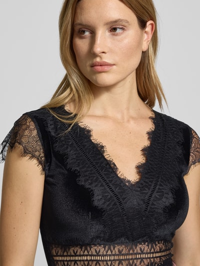 GUIDO MARIA KRETSCHMER WOMAN Body mit V-Ausschnitt Modell 'Felicitas' Black 3