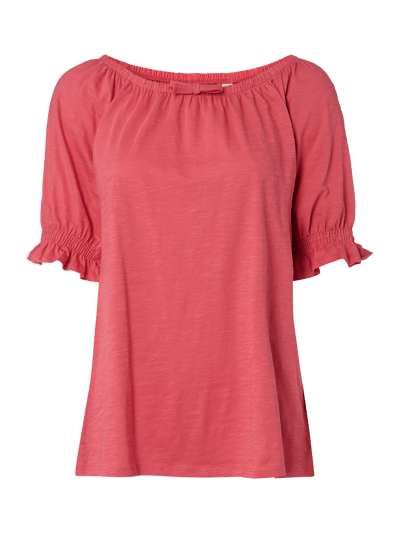 Esprit Off Shoulder Shirt aus Organic Cotton Pink 1