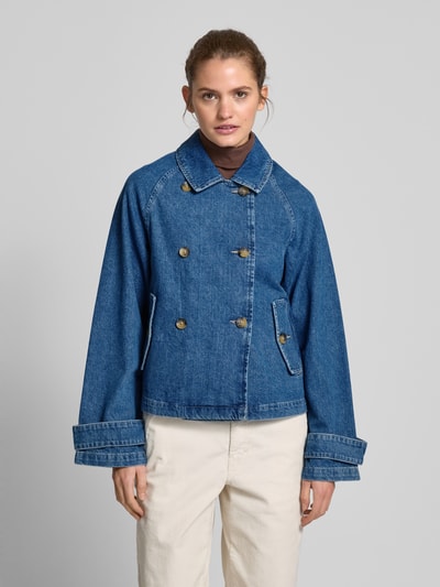 Only Regular Fit Jeansjacke aus reiner Baumwolle Modell 'APRIL' Jeansblau 4