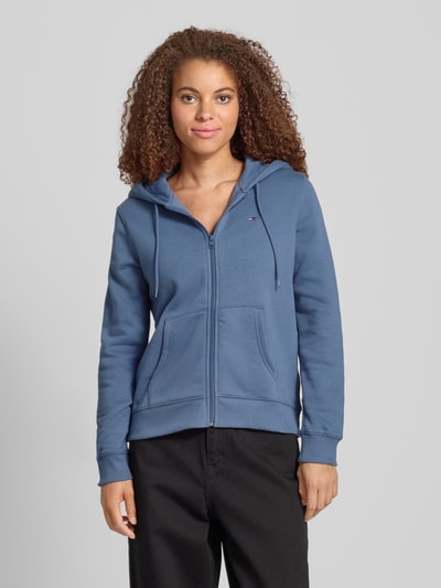 Tommy Jeans Bluza rozpinana o kroju regular fit z mieszanki bawełny Szaroniebieski 4