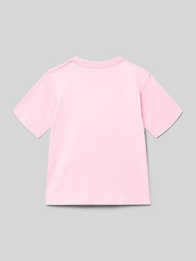 Produktfoto, Kinder T-Shirt aus reiner Baumwolle Modell 'SOHO' von JACK & JONES in Rosa mit gerader Passform und Rundhalsausschnitt, Rückansicht