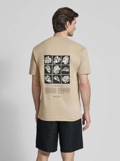 Marc O'Polo Relaxed Fit T-Shirt aus reinevr Baumwolle Sand 5