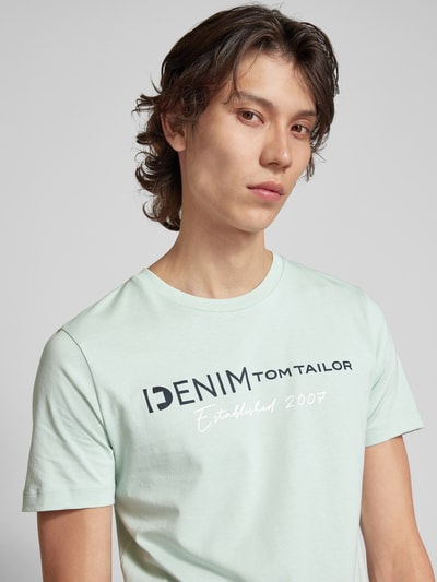 Tom Tailor Denim T-shirt z okrągłym dekoltem Miętowy 3