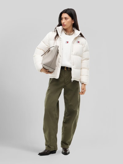 Tommy Jeans Regular Fit Steppjacke mit abnehmbarer Kapuze Weiss 1