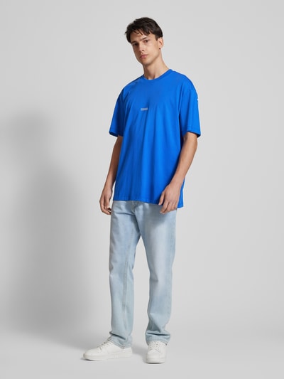 Hugo Blue T-Shirt mit Logo-Print Modell 'Nouveres' Blau 1