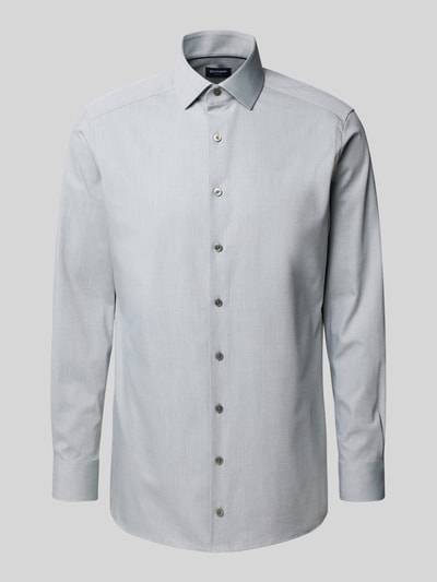 OLYMP Modern Fit Business-Hemd mit Kentkragen Hellgrau 2